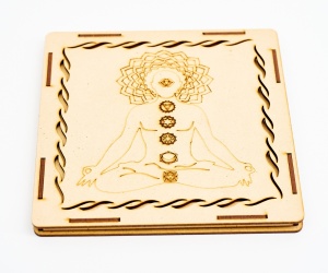 Chakra-Steinset im Buddha-Box