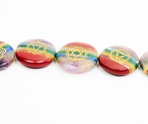 Chakra-Steinset im Stoffbeutel