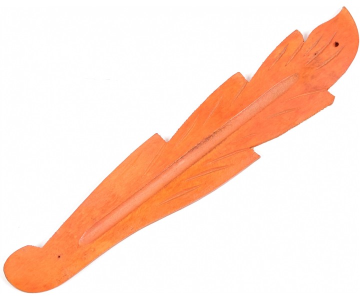 Holzständer - Blattform - Orange