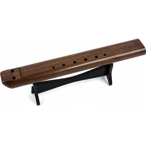 Doppel-Indianerflöte NOVA Fis-Moll (Walnuss)