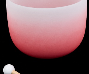 Farbige Kristallschale C — „Erde“ (1. Chakra)