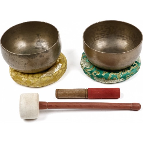 Set aus alten Himalaya-Klangschalen ST 6/2 – „Abendrot“